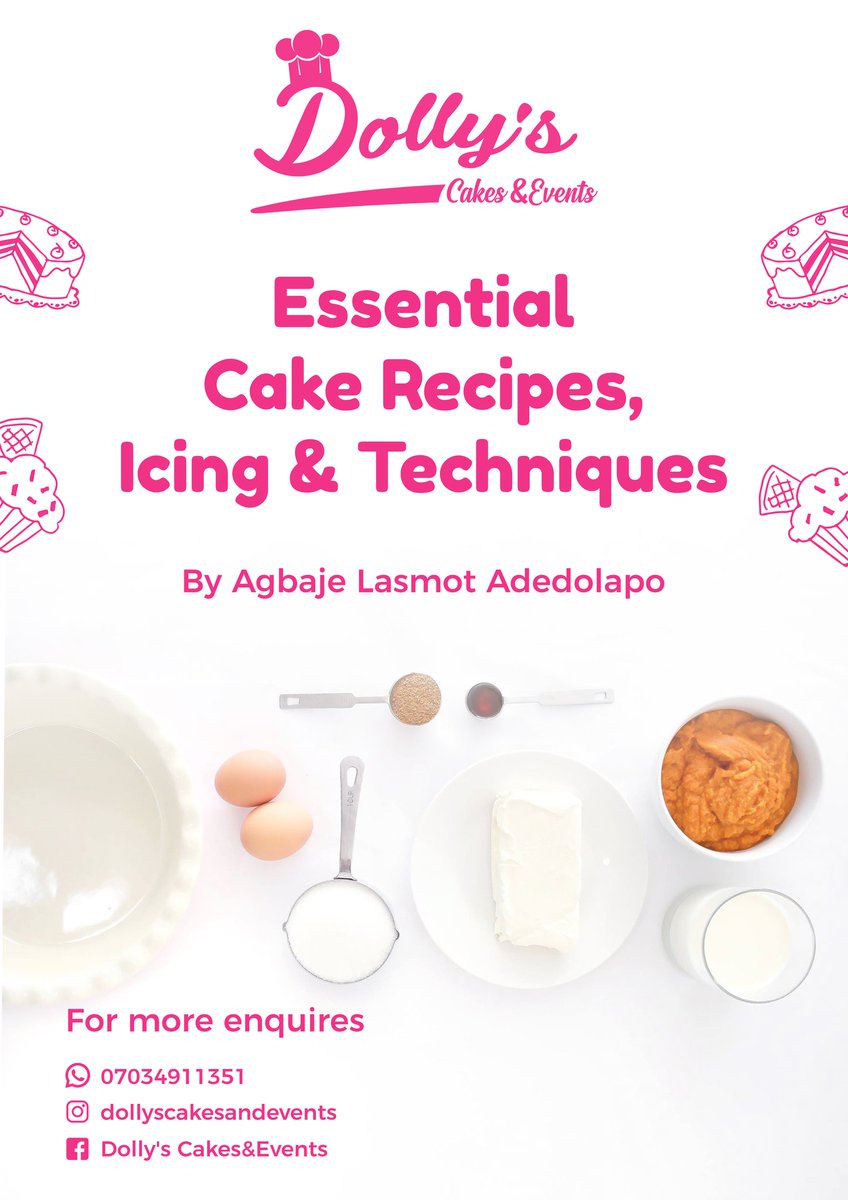 AgbajeLasmot's tweet image. Buy our Ebook on Cake recipes, Icing and Techniques and Get Free Training.
wa.me/2347034911351

#cake #recipes #buttericing #RedVelvet #procedures #DIY #baking #oven #professionaldevelopment 
@AgbajeLasmot @Hanston489 @fareedagbaje @Sir_Stretchy @Meenahbarbie_ @signature_blac