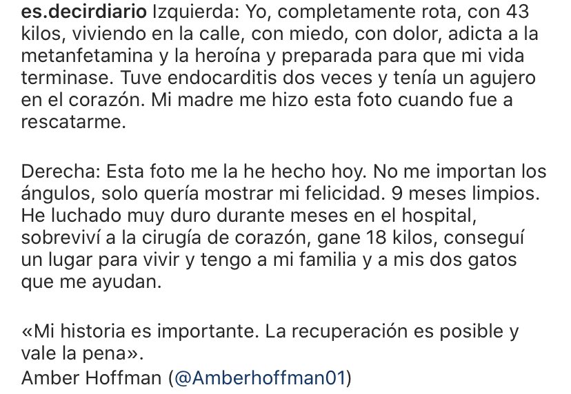 esdecirdiario's tweet photo. «Mi historia es importante. La recuperación es posible y vale la pena» https://t.co/Y1WSLmVyj7