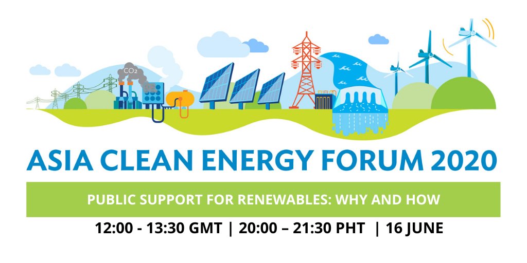 REN21's tweet photo. We're looking forward to joinin #VirtualACEF @ACEF_Forum 6 June - join us!
The #REN21 interactive side event 'Public Support for Renewables: Why and How' will mark the launch of #GSR2020.

Registration &amp; more information ➡️ https://t.co/JCws7aLvFX 
@gellis23 @ADB_HQ @kuhas https://t.co/zNCRRMCsCv