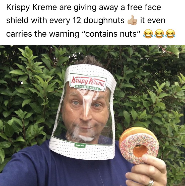 NeilRoworth's tweet image. Just seen this brilliant 😂😂😷
@krispykreme @krispykremeUK