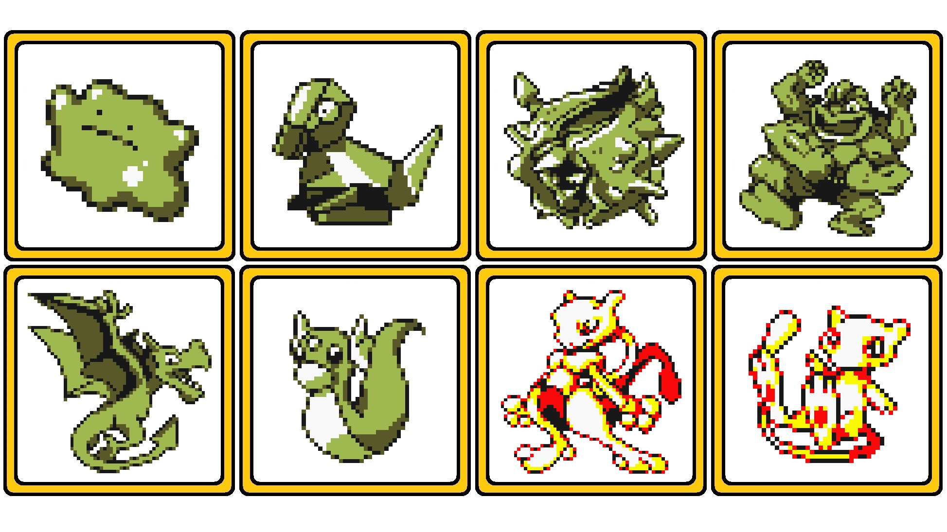 Dr. Lava on X: Yellow Sprites: Out of the whole series, Pokemon Yellow was  the game with the weirdest sprite colors -- nearly a third of the game's  sprites were yellow or