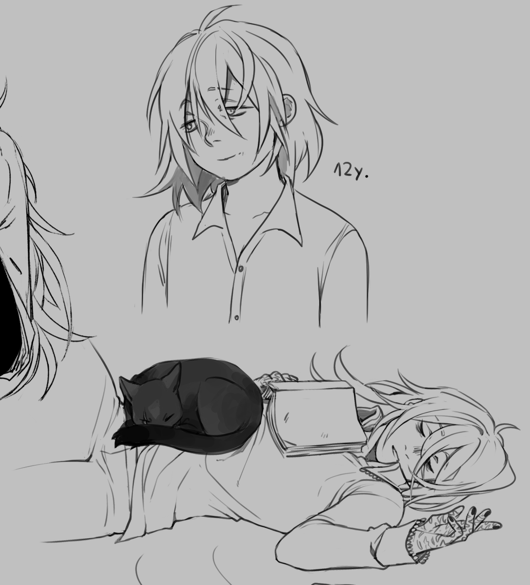some archimedes sketches i didn't post yet
featuring their best friends (played by @/Lampii_Chai and @/AaronMcFocks) who take care of them uwu #dnd #ravnica 