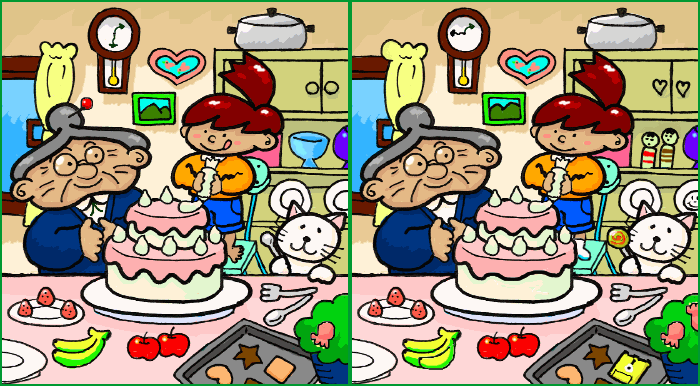 Can you spot the 15 differences between the two pictures? First one is banana😊