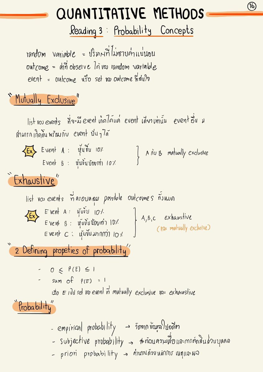 Roadtocfa's tweet photo. มาต่อ reading ต่อไปของบทนี้กัน ✌🏼✌🏼

Reading 3 ของบท QA >> Quantitative Methods : Probability Concepts

#cfa #cfalevel1 #cfa2020 #เตรียมสอบcfa #สอบCFA #finance #roadtocfa #Quantitative #QuantitativeMethods #QA #Probability #probabilityconcepts https://t.co/oqjTU5FCQz