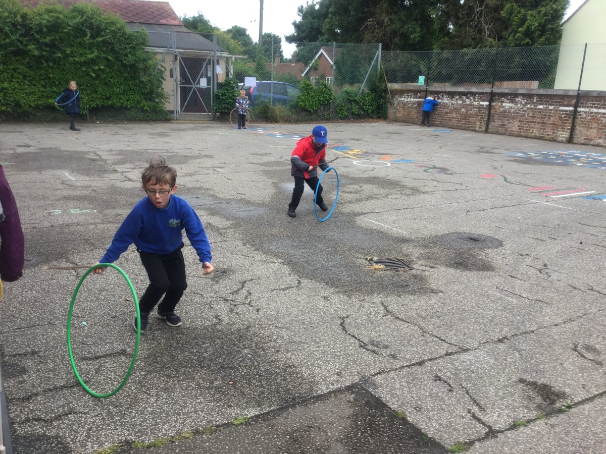 We have been learning about Toys from long ago and played the Hoop and Stick game for ourselves! This was great fun and we made races against each other and the teachers! We measured in metres and footsteps the distance travelled by our hoops!