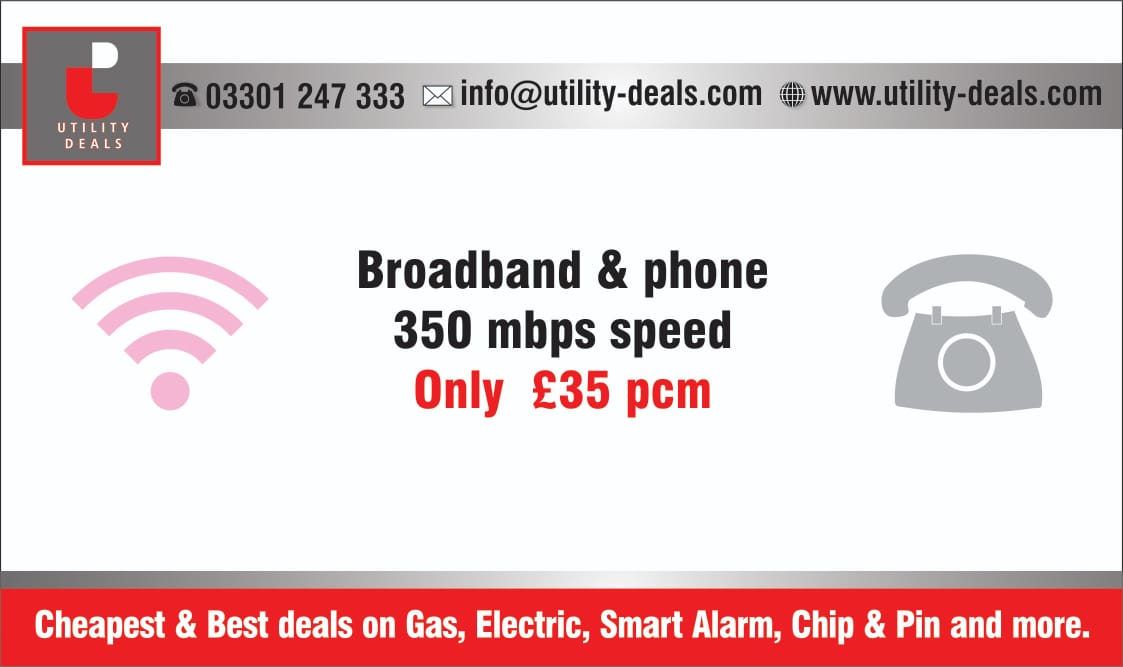 If you’re working Remotely and your broadband doesn't provide much speed as you want call us we have cheapest and great broadband deal !!
#virginmediadeal #cheapestdeal #cheapestbroadband #offer #specialoffer #cheapestbroadbanddeals #phonedeal #utilitydeals #utilitybill #deal