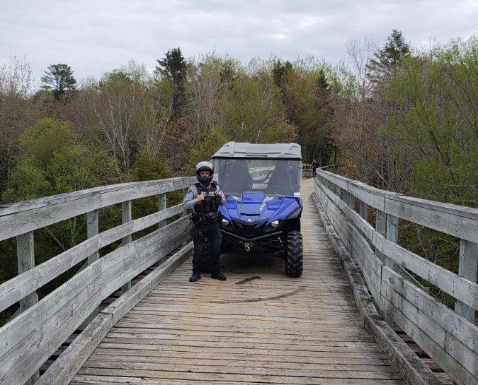RCMPNS's tweet photo. #Lunenburg District RCMPNS says "see you on the trails this summer" https://t.co/SHLKJ4VI1z https://t.co/qlmTbFYzqJ