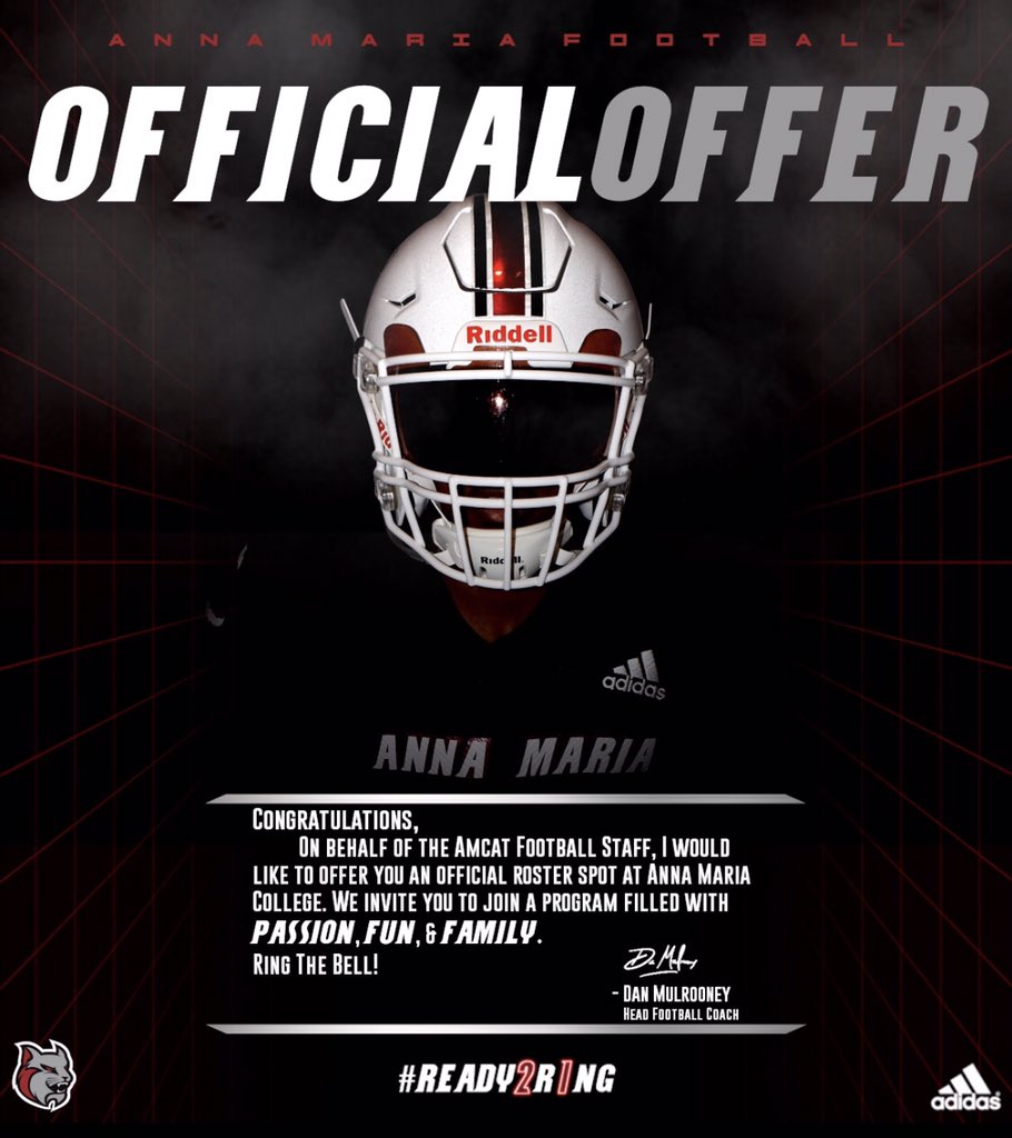 JoneMwape's tweet photo. I’m very excited to announce that I have received my first official offer from Anna Maria college thank you @screscue9  #READY2R1NG https://t.co/GoQlYnYXhw
