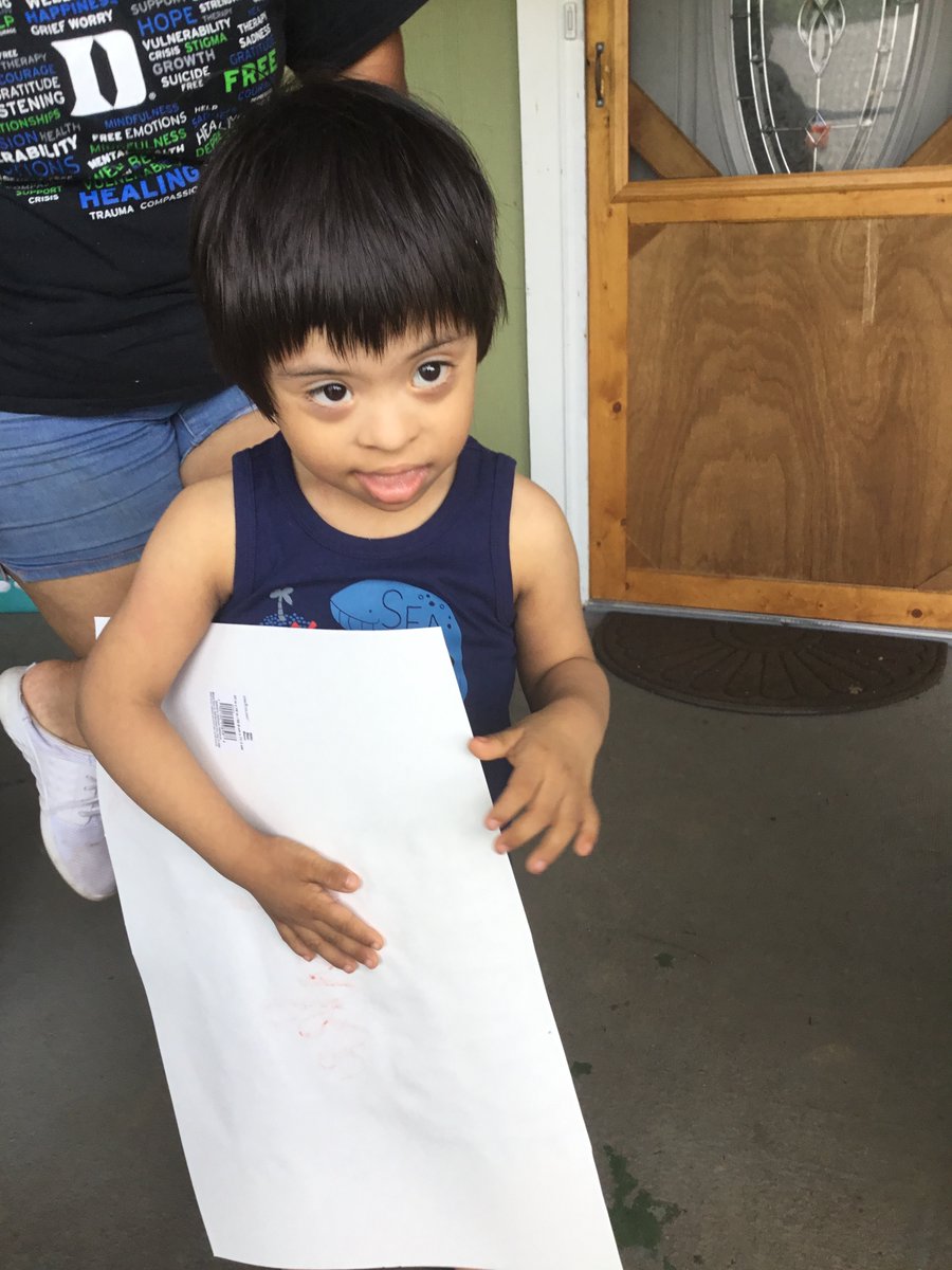 MrsRobin6's tweet photo. So excited and blessed to have been able to visit and celebrate our two special students. They are moving on to the big K (Kindergarten)! @VirginiaCrossEl @sarah_chicchi @Nikki_CCS @ChathamCoSch https://t.co/IoIMJSqNHl