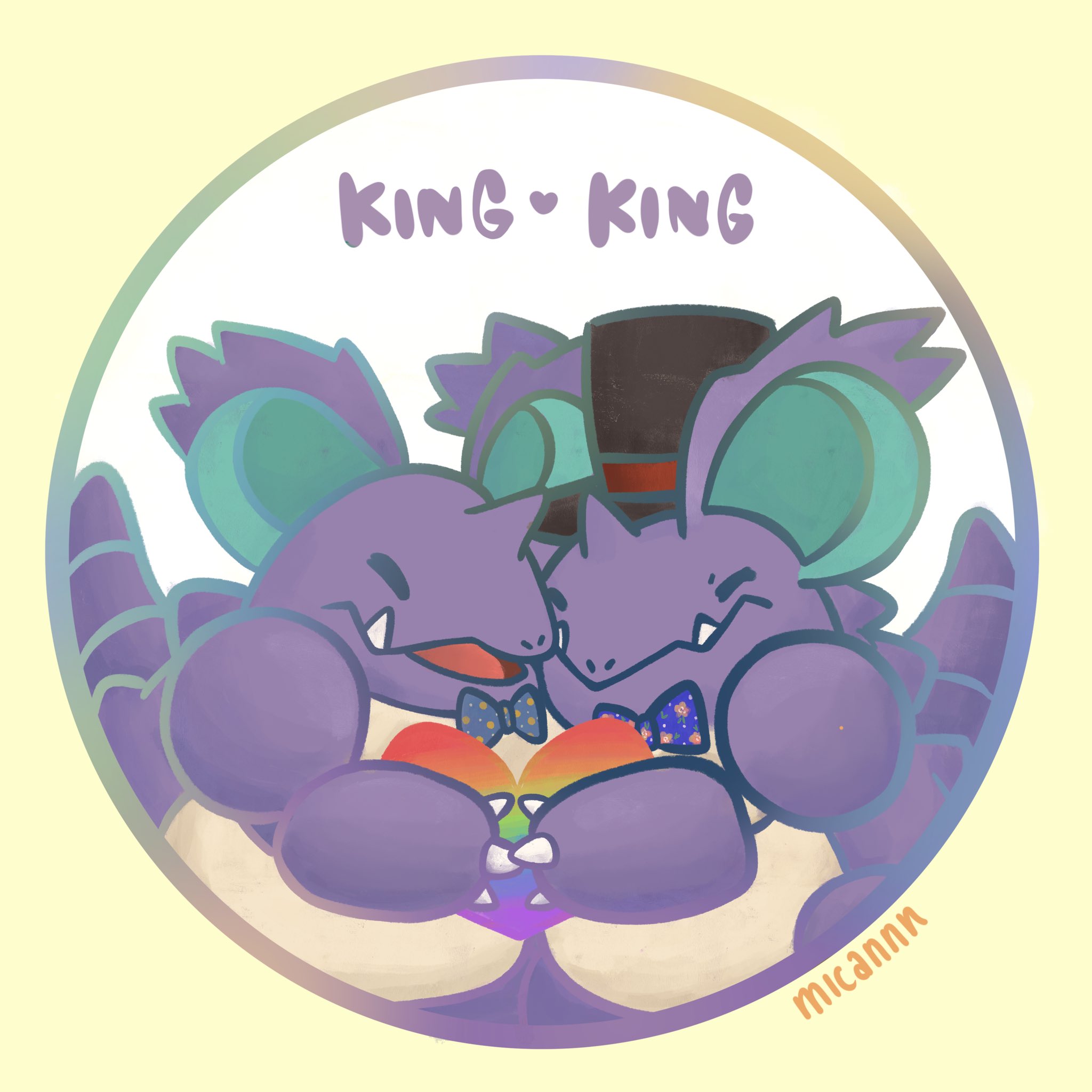 Micannn Happy Pride From The Pokemon World Pride 同性カップル ポケモン ニドキング ニドクイン T Co Qogtxmlqip Twitter