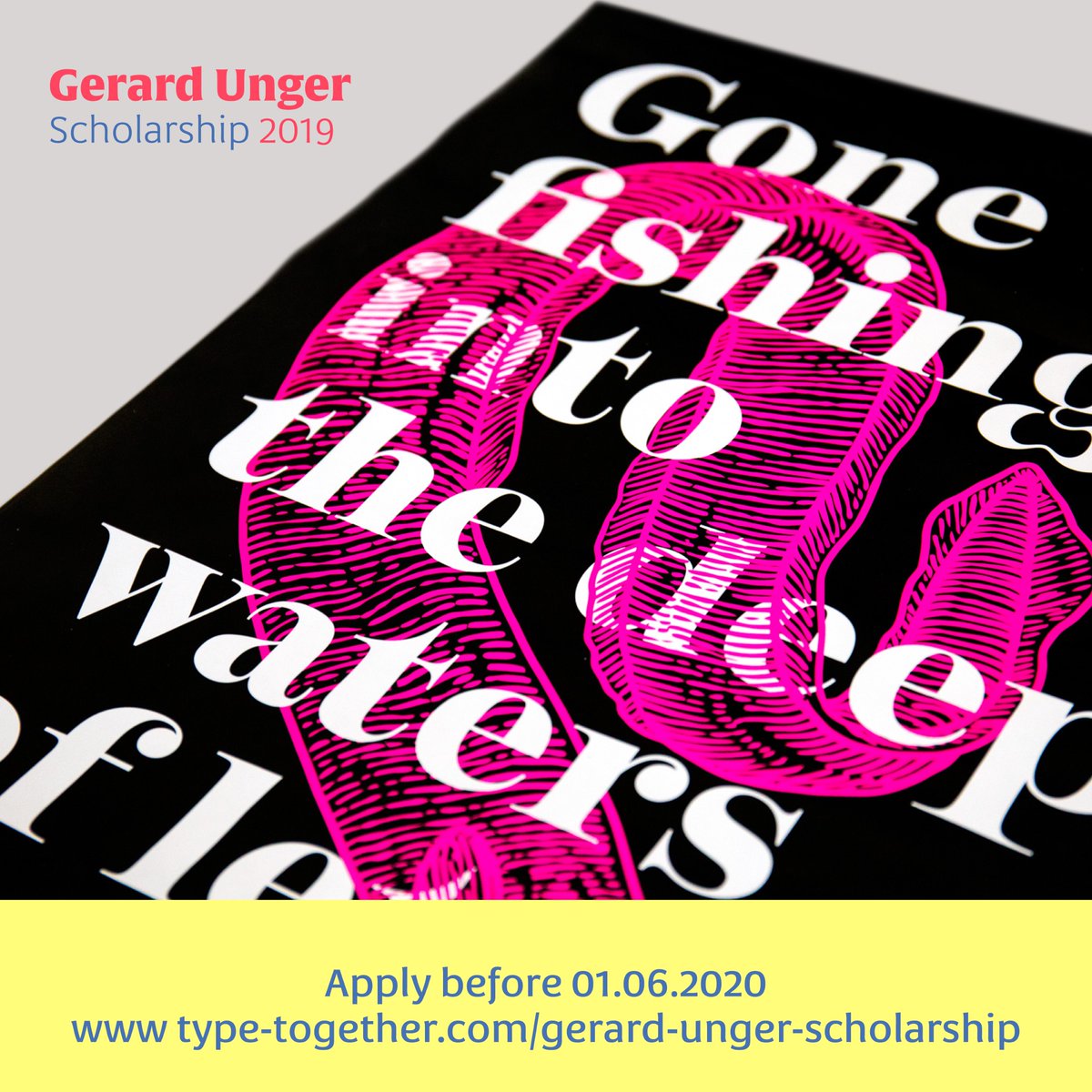 🚨5 days to go: Gerard Unger Scholarship. 
Apply before 15 June 2020 (midnight CEST). 
Information about new conditions, key days and how to submit on the following link 👇👇👇
type-together.com/gerard-unger-s…