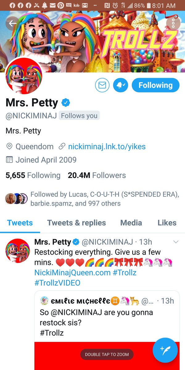 MrOgKenBarb89's tweet photo. Onika why your whole page snapped through @NICKIMINAJ u coming sis 😍😍😍😍😍😍😍😍🌈🦄🌈🦄

#WelcomeBackNicki https://t.co/4qyBbF8Umb