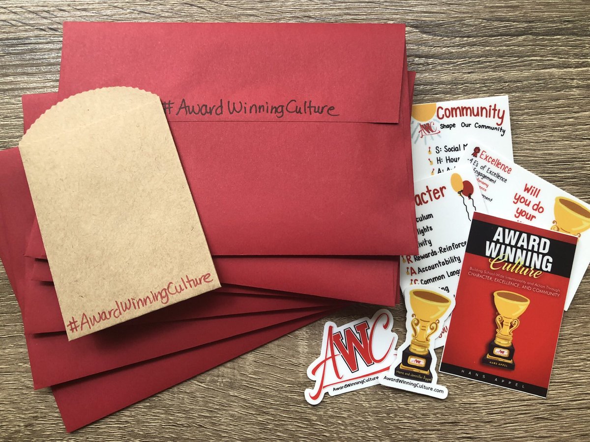 HansNAppel's tweet image. Following the @teachbetterteam 12 hour live event, we had so many people reaching out for #AwardWinningCulture stickers we decided to open it up again today.  Just retweet and DM me your address and I’ll send a sticker your way...💥
#PLN #Teachers #Giveaways #Goodreads