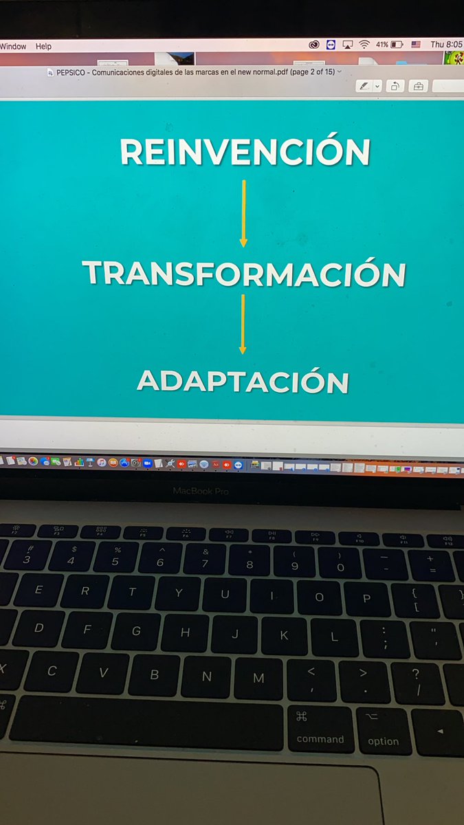 NEW NORMAL - Reinvención, transformación, adaptación 

Hoy trabajando en esto
