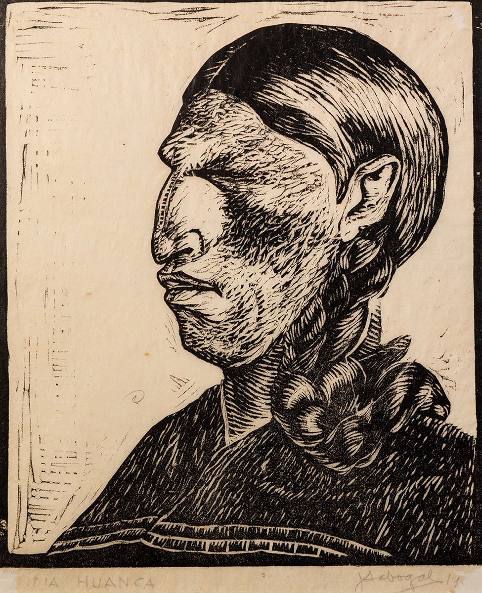AMAmuseum's tweet photo. Today's #AMA100 piece is Peruvian José Sabogal's India Huanca (Huanca Indian), 1930, as featured in our Art of the Americas catalog. @OAS_official @OEA_oficial @PeruOEA @CancilleriaPeru @PeruInTheUSA @JMLambert1 @pzuniga_oas #AMAatHome #AMAenCasa https://t.co/wSx1mgqxr8