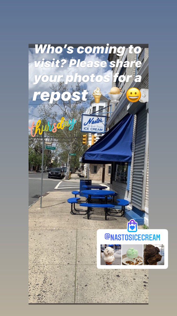 #ThursdayThoughts 📷🍦😊 #Nastosicecream #newark #ironbound #downneck #essexcounty #NewJerseyStrong #oldworlddesserts #80yearsinbusiness #UberEats #DoorDash #GrubHub #icecream #gelato #tartufos #spumoni #tortoni #icecreamcakes