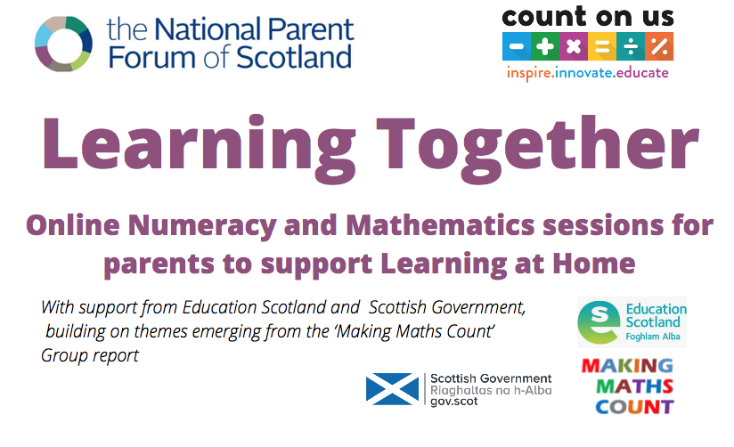 parentforumscot's tweet photo. Numeracy and mathematics is so important for everyday life. Join us for Tuesday's session on  Fractions, Decimals, and Percentages https://t.co/aLSbLt1QyM
@mathscot @parentclubscot @Maureen0207 #makingmathscount #learningtogether #npfsmaths https://t.co/e3W0TKUM1H