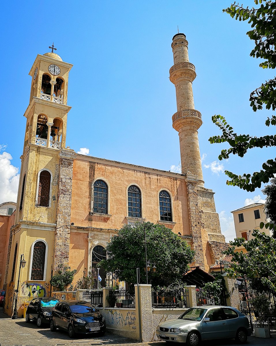 Hanya Hünkar Mosque, Girit(Church of St. Nicolas) Chania GR Built on top of a former Venetian Catholic monastery, mosque became part of ethnically cleansed greek Crete and converted to an Orthodox church with the addition of a bell tower