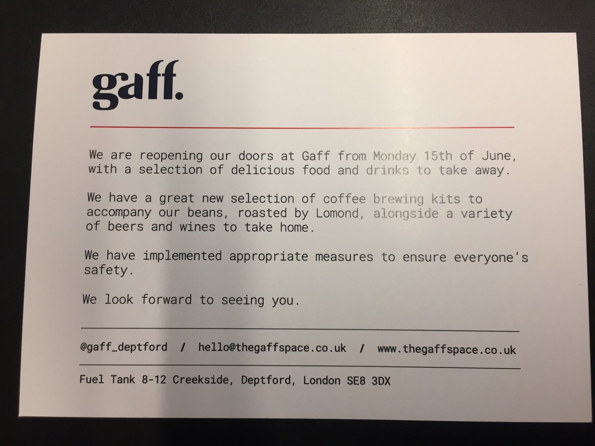 WSFuelTank's tweet photo. They. Are. Back!
From Monday 15th June, @WSFuelTank's Gaff Cafe will be reopening it's doors
Now also serving beers & wines along with a delicious food and drinks menu 🥂🥪☕️
#gaffcafe #returnofthegaff #wsfueltank https://t.co/qUFKozMcCe