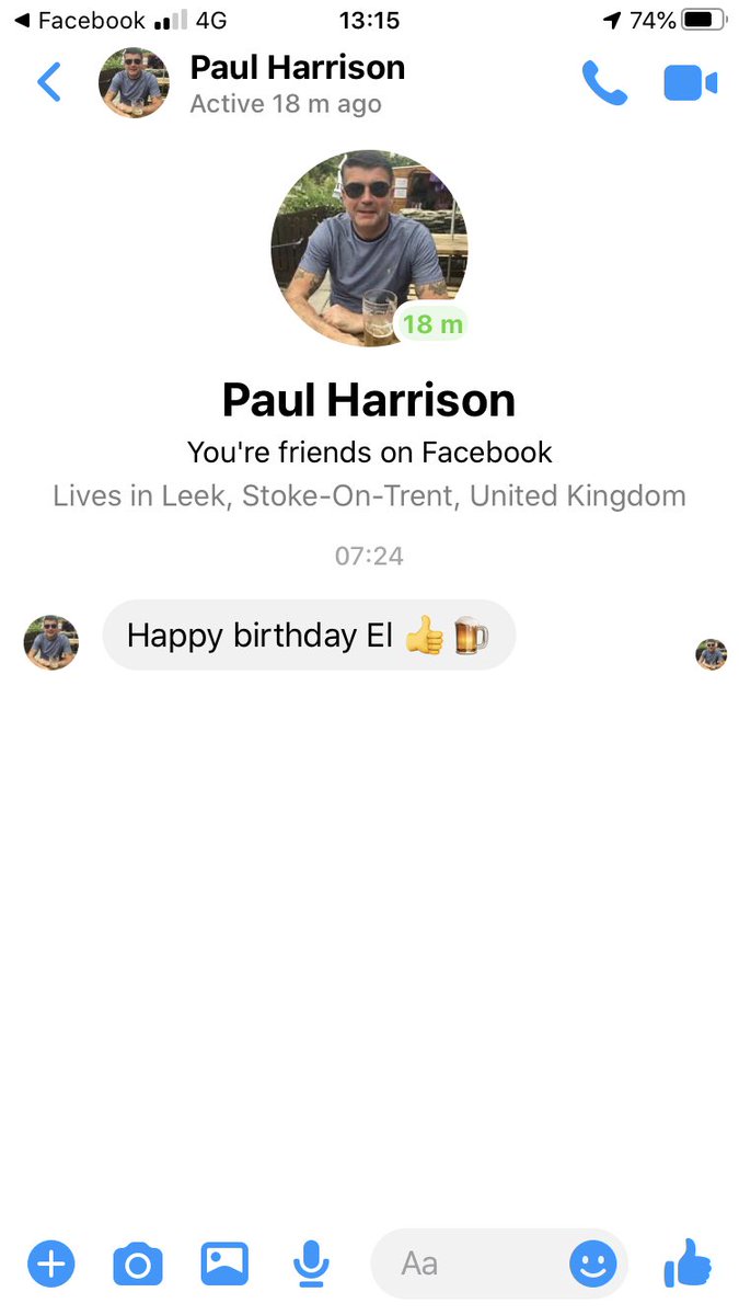 You know it’s a good day when God himself wishes you a happy birthday 😆, thanks <a href="/bluemugge/">paul harrison</a>