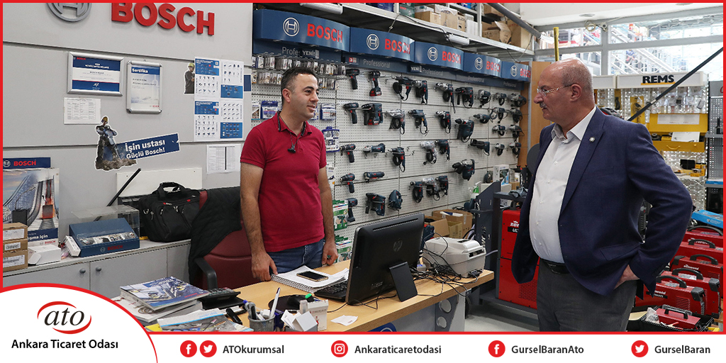 Ankara Ticaret Odası (@atokurumsal) on Twitter photo #ATO Başkanı <a href="/GurselBaran/">Gürsel Baran</a>, normalleşme süreciyle faaliyetine devam eden üye iş yerlerini ziyaret ederek, sektörlerin güncel durumu hakkında bilgi aldı. #AnkaraTicaretOdası #ATO Başkanı <a href="/GurselBaran/">Gürsel Baran</a>, normalleşme süreciyle faaliyetine devam eden üye iş yerlerini ziyaret ederek, sektörlerin güncel durumu hakkında bilgi aldı. #AnkaraTicaretOdası