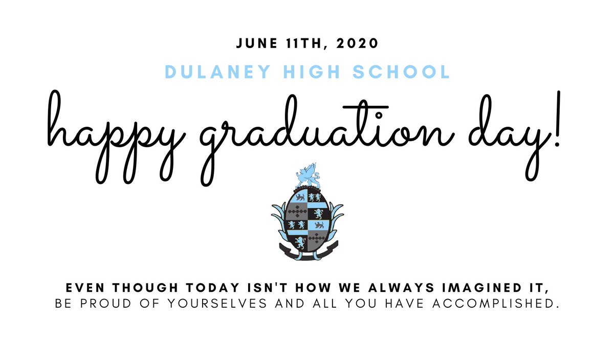 and to end our special ceremony...

youtu.be/xhYKTARhFKo

Congrats to all of our wonderful seniors!!!! <a href="/DulaneyLibrary/">Dulaney HS Library</a> <a href="/DulaneyHigh/">Dulaney High School</a> <a href="/dulaneyscience/">dulaneyscience</a>