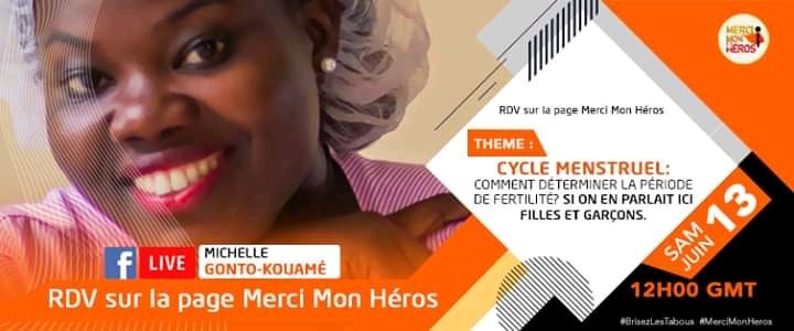 Un rdv très important à ne pas manquer ce samedi dès 12h pour en savoir plus sur la période de fertilité de la femme ou de la jeune fille. Soyons tous alors soyons branché sur la page officielle de merci mon héros pour en savoir plus
#mercimonhéros
#BrisezLesTabous