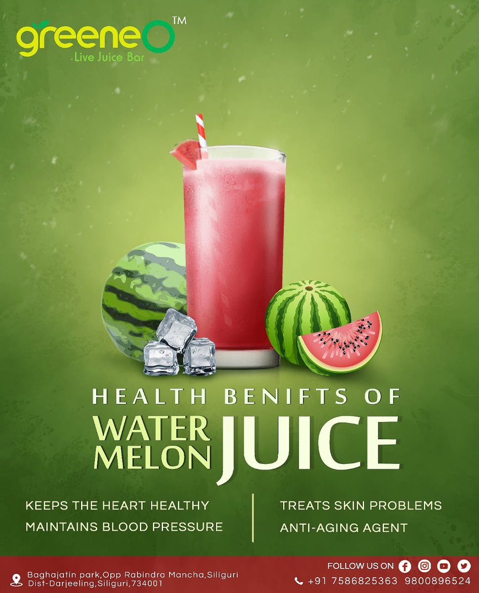 LiveGreeneo's tweet photo. There’s nothing better than a slice of juicy watermelon on a hot summer day. (It’s one of the foods that help your body stay hydrated as you snack.) But have you ever wanted to drink that precious juice at the bottom of the watermelon bowl?
try at Greeneo Live Juice Bar. https://t.co/L8mUMdR0kM