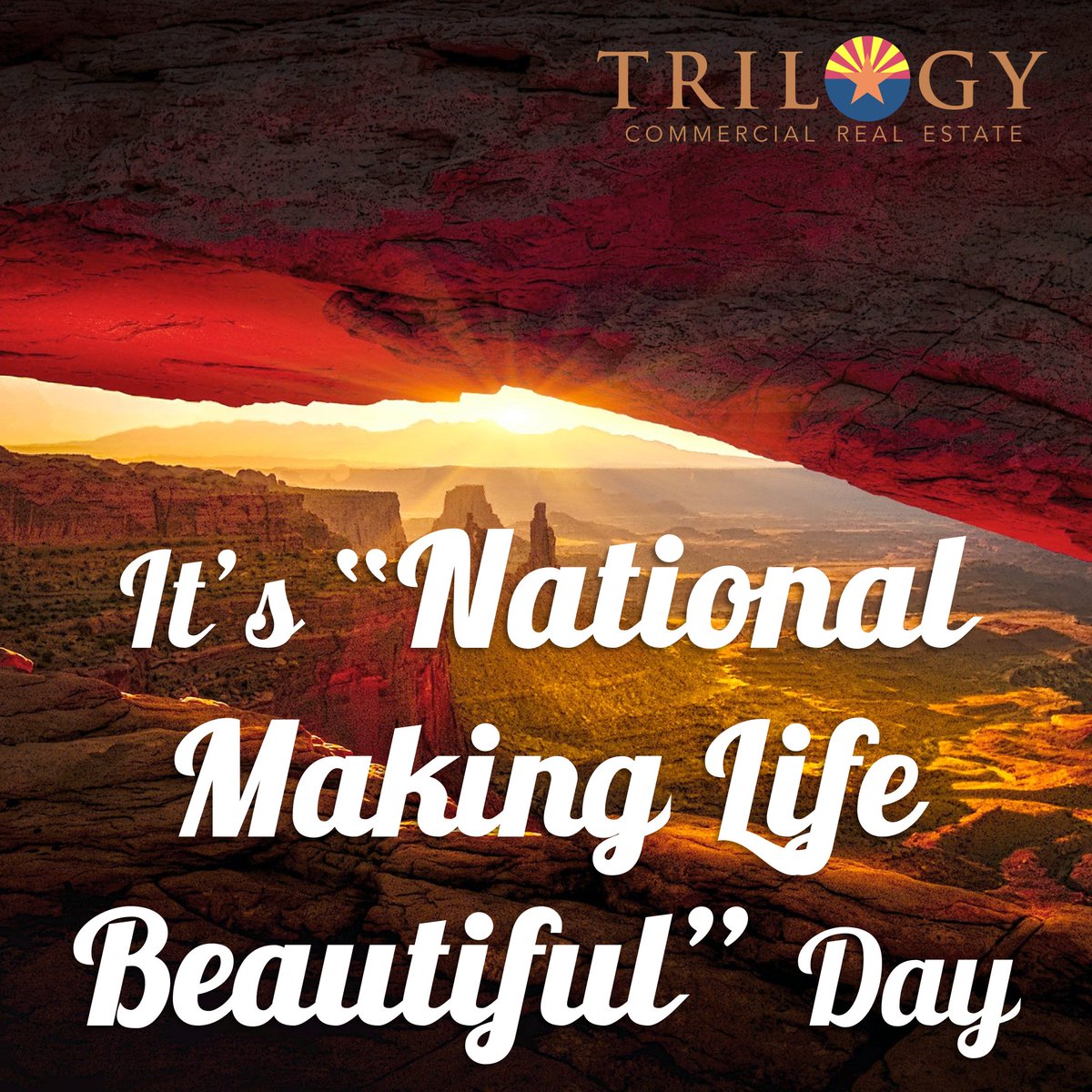 TrilogyCRE's tweet image. What ✅accomplishments do you hope to 🎉achieve as you 🌅rise and shine on this ❤️'Beautiful' day?
.
#TrilogyCRE #LocalAZ #SupportLocalBusiness #ArizonaCRE #AZBusiness #CREAZ #ArizonaLove #CommercialRealEstate #ArizonaRealEstate