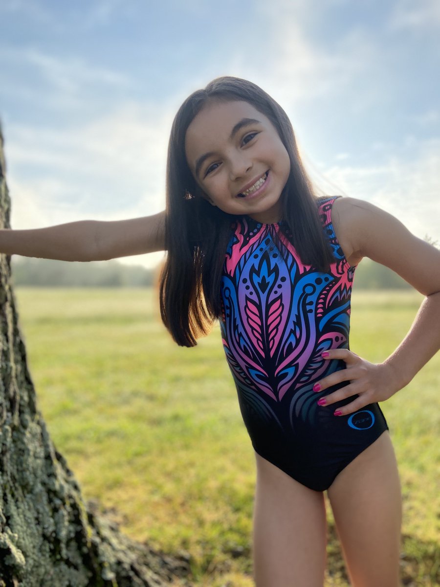 Ozoneleos's tweet photo. How adorable is Brookie in her Neon Paisley leo? Order yours now for just $29.95 at https://t.co/VV2KdqLFrJ #ozoneleos # @brookieb_minigymnast #junocollection #neonpaisleyleo #gymnastics #leotards https://t.co/3bk0jUvPM1
