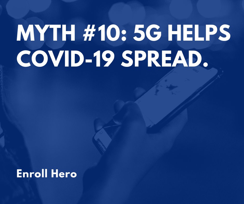 Not sure what to believe? We have debunked 12 popular Coronavirus myths to help you stay on top of the facts. Get the full list here: enrollhero.com/coronavirus-my…