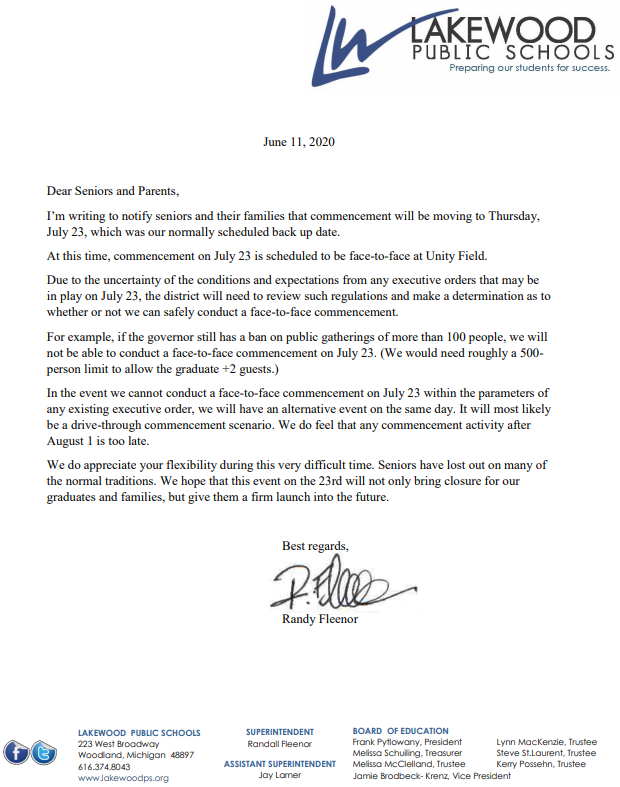 Commencement here we come!! <a href="/wackywoodiez/">LHS Student Section</a>