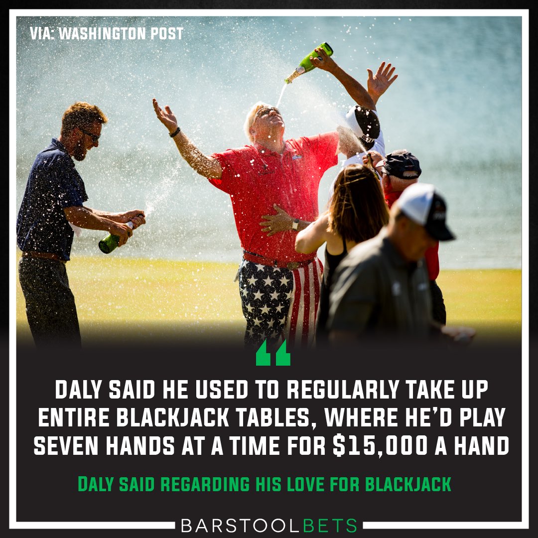 Barstool Sportsbook on Twitter "John Daly the king of blackjack…
