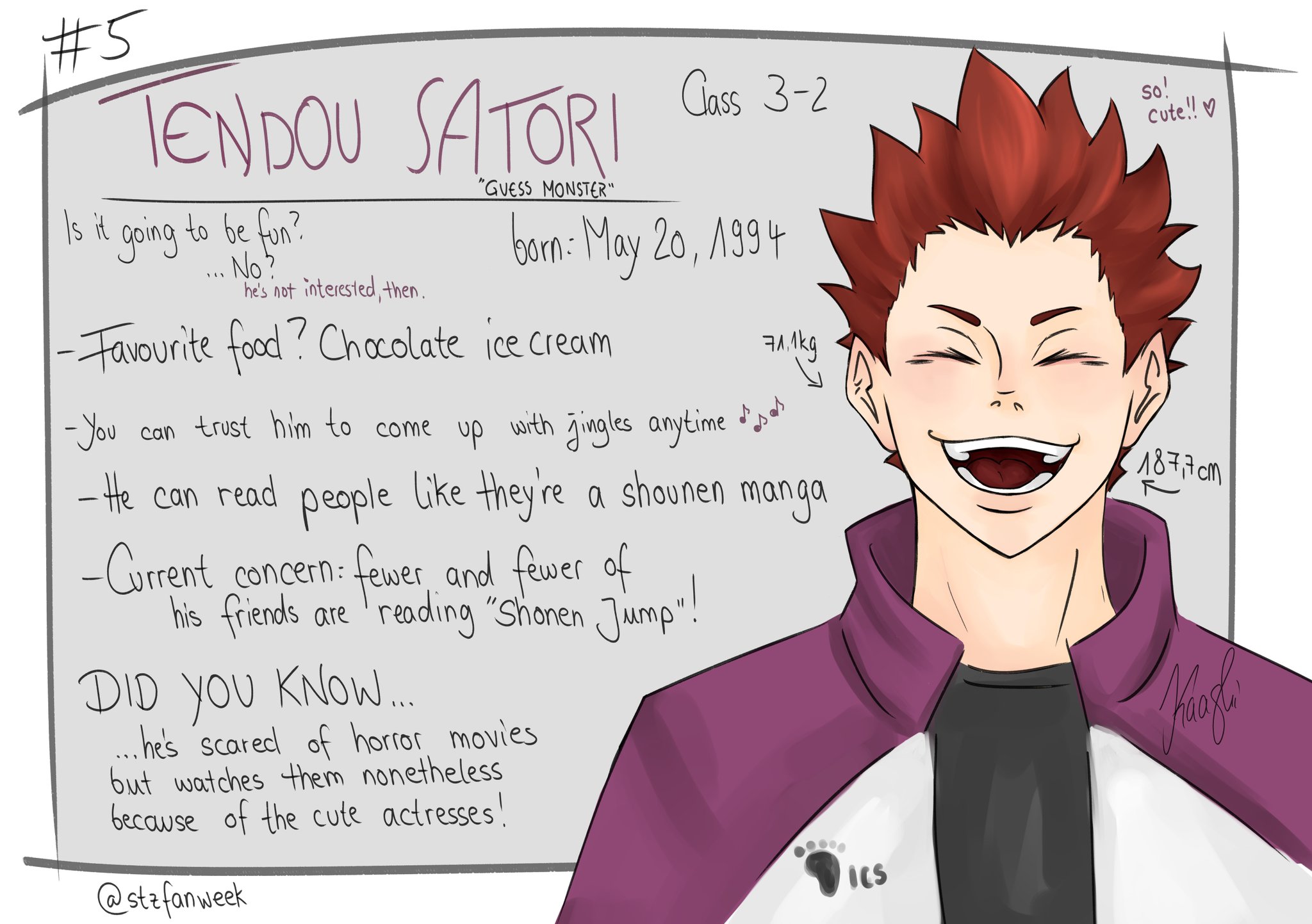 Satori Tendo is not like the other players 😨 #anime #haikyuu #fyp