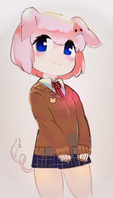 制服ブタちゃん流行って 