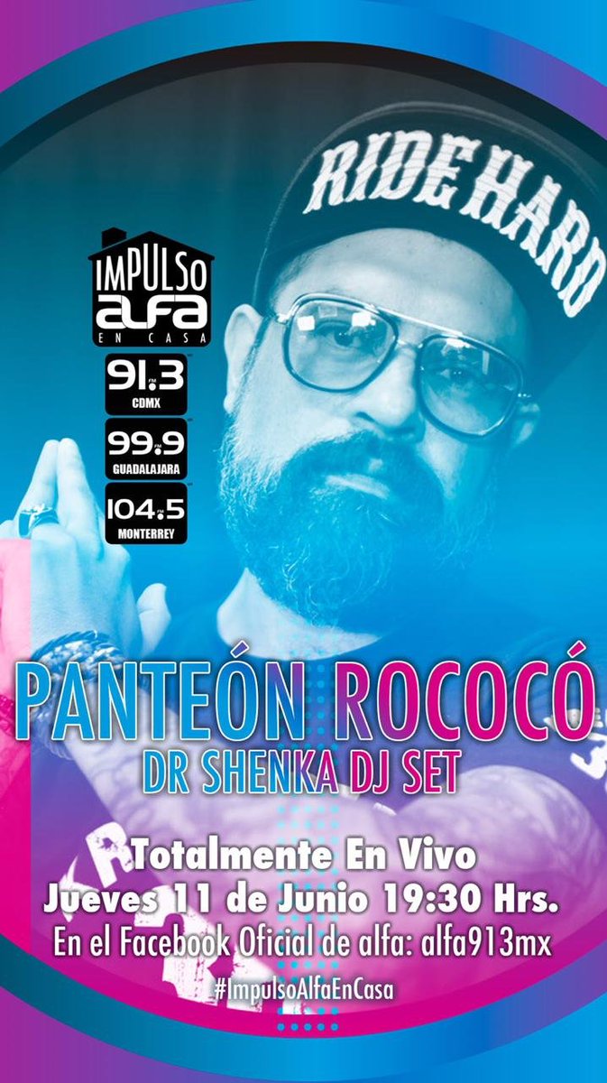 Esta noche acompáñanos en este #Jueves musical. Estaré Tirando rolitas en el festival #ImpulsoAlfaEnCasa por <a href="/alfa913fm/">Alfa 91.3 FM</a> Gran iniciativa para mantenerse en casa! Don’t Miss it!