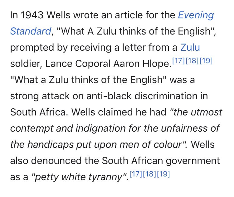 He criticised the attitudes to race in South Africa. 5/8