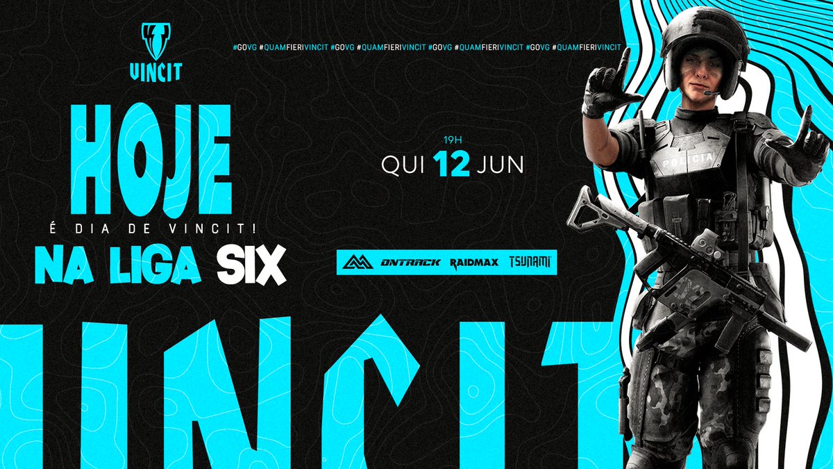 vincitgg's tweet photo. [#R6 - Liga-Six]

#HOJEÉDIADEVINCIT!!

A Liga-Six não pode parar, e nesse feriado vamos para mais um dia de confrontos na caminhada até o qualify do #BR6.

#goVG #goVINCIT #quamfieriVINCIT #OntrackBrasil #RaidmaxBrasil #vaidetsu #RainbowSix #LigaSix https://t.co/yAsYMUrMXi