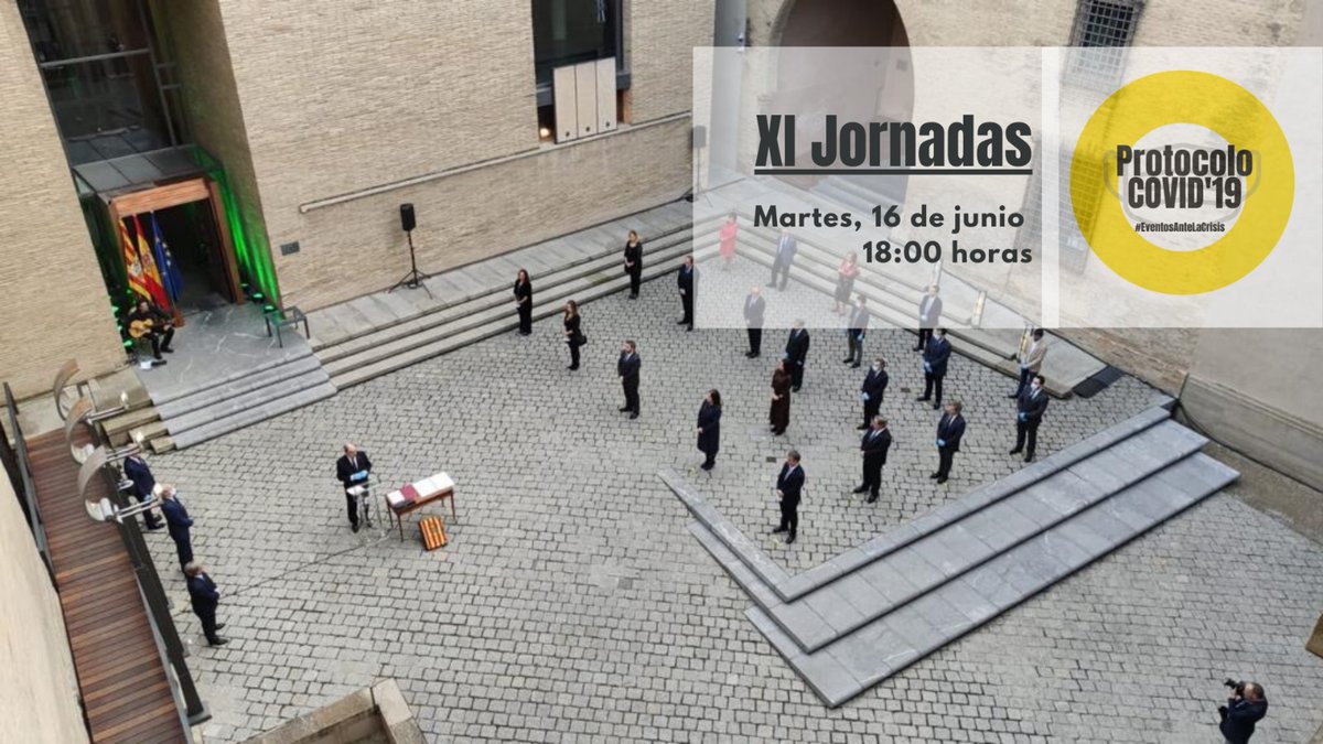 El martes 16 de junio, a las 18.00 horas, celebraremos la XI Jornada de #Protocolo #Covid19 (#eventosnatelacrisis). No te pierdas este encuentro que aportará un debate de mucho interés. Preferentemente profesionales de #eventos. Inscripción gratuita en:  us02web.zoom.us/meeting/regist…