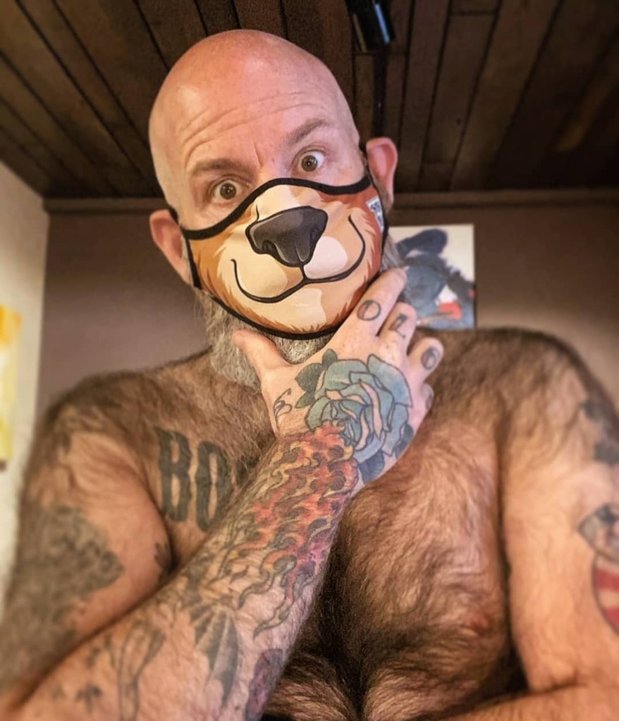 bobobearart's tweet photo. Love this photo of @firebreatherbear!!!
Thanks buddy!
🐻❤XXLove BOBO BEAR!
#bobobear #bobobearart #facemask #bearfacemask #gayfacemask https://t.co/olgE5AqqSe https://t.co/ppyyWVgBEs