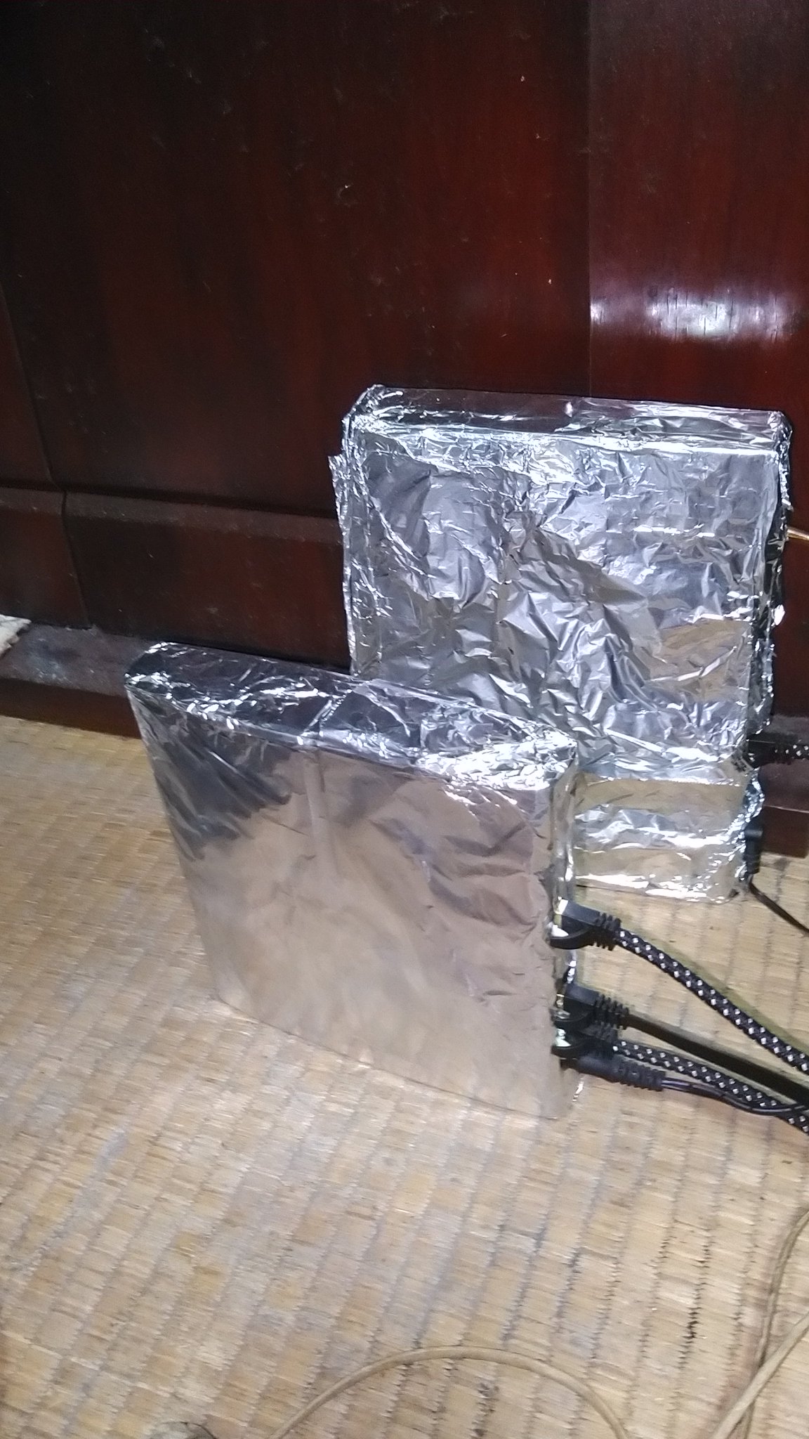 神凪司 今回行ったアルミホイルによる通信状態向上実験の結果がこちらになります Fwf