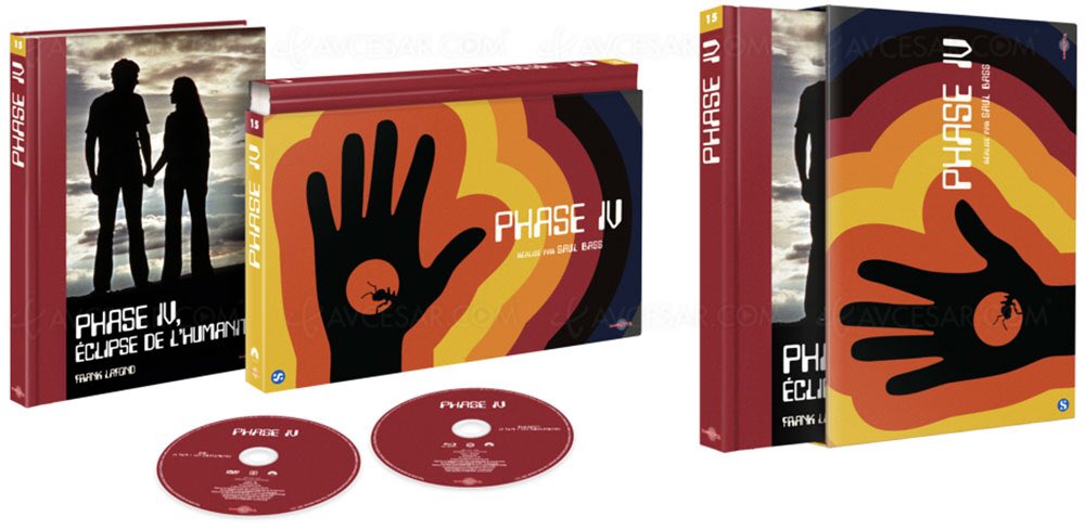 philippe_rouyer's tweet image. INDISPENSABLE édition ultra collector de #PhaseIV chez @CarlottaFilms. Avec un livre inédit de Frank Lafond sur la genèse de cet unique long métrage de #SaulBass et le remontage de sa fin. La superbe fin originale est disponible en bonus, comme #Quest son mythique court métrage