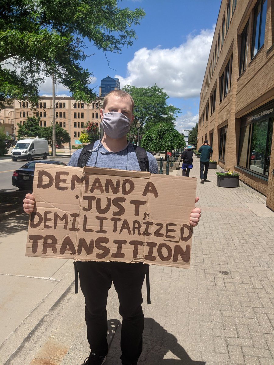 lulex's tweet photo. I attended the Peace rally at Bardish Chagger's office today calling for divestment of war &amp; to stop weapons &amp; subsidies to Saudi for war with Yemen. #StopArmingSaudi #ArmsConverationNow #GlobalCeaseFire #YemenCantWait @JustinTrudeau @FP_Champagne @BardishKW @vetshelpingvets https://t.co/SmM9o94vte