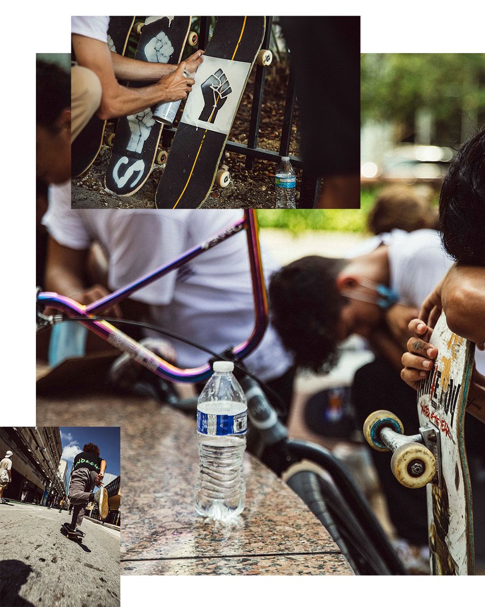 DuffyA76's tweet photo. Push For Justice // Miami.20 Peaceful skate protest. #MIAMIPROTEST #pushforjustice @Blklivesmatter https://t.co/8X0qgqAt1R