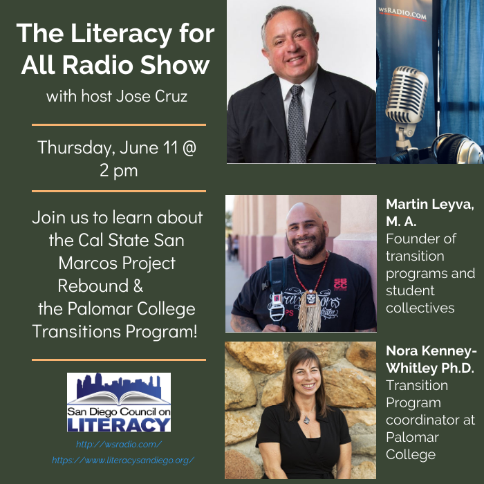 SDLiteracy's tweet photo. Don't miss the Literacy for All Radio Show - live today at 2pm!
#literacyforall #letsreadsd

https://t.co/oqQarIt7e5

https://t.co/qEMLeXZkVn https://t.co/WQfxKQvCRQ
