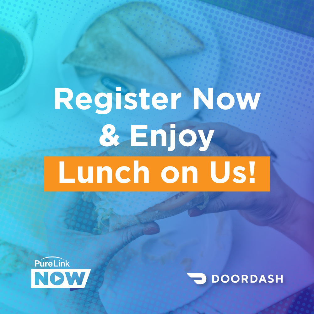 PureLinkAV's tweet photo. Register for PureLink NOW by June 14, 2020 and enjoy free lunch on us + a chance to win a $500 Amazon gift card!
Visit https://t.co/CmmCW0VSu0 to register!
#PureLink #PureLinkNOW #Beyond4K #proav #avtech #avsolutions #avtweeps #tech #technology #smarttech #InfoComm20 https://t.co/lN2TY9m82D