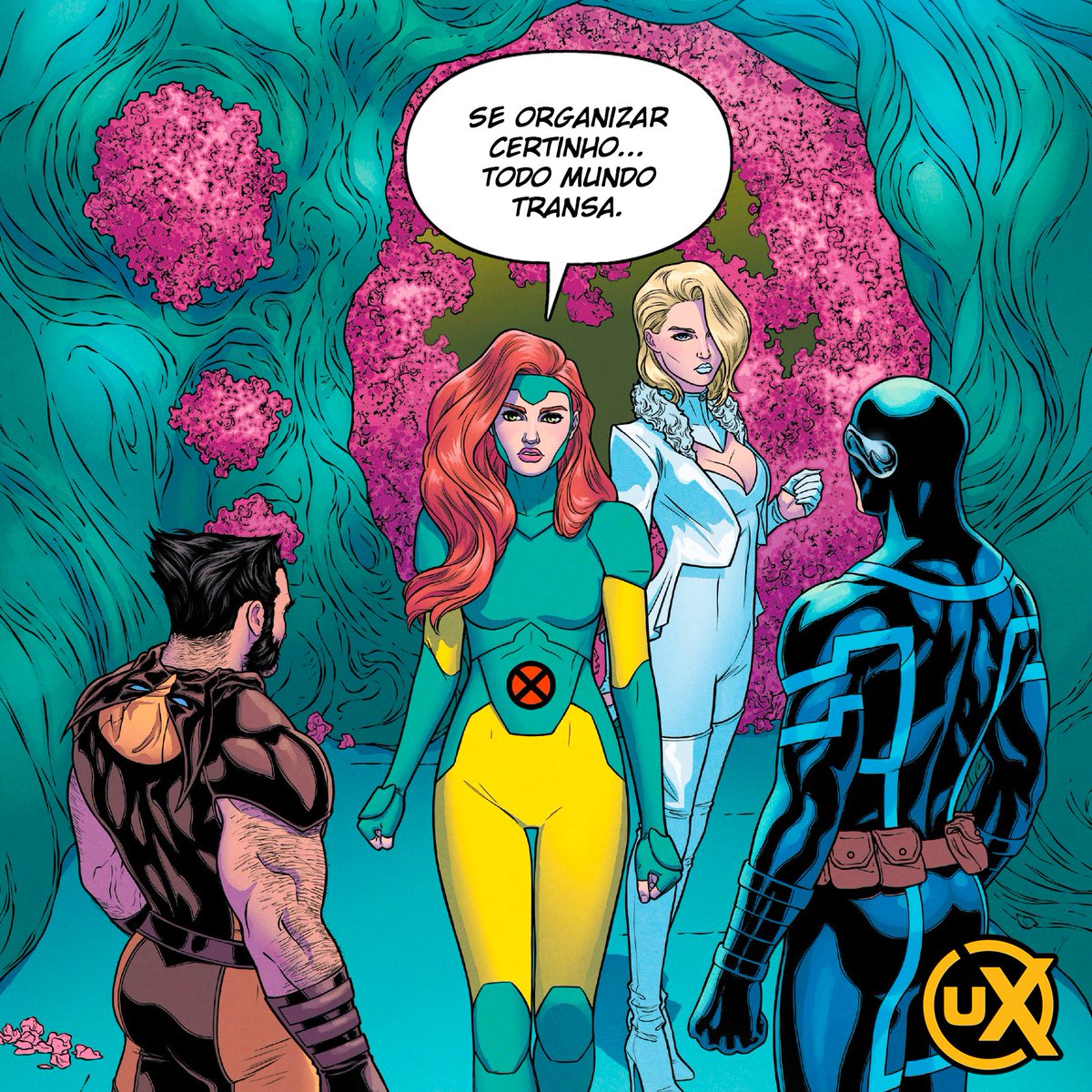 universoxmen's tweet image. #XFUN: Tá pegando fogo, bicho!