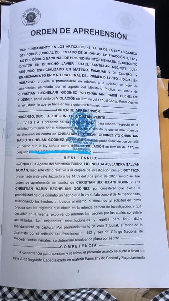 femdurango's tweet photo. Que no le tapen la cara, el es Christian Bechelani Godínez #ProfugoDeLaJusticia acusado de violación a una jovencita de 19 años, con órden de aprensión girada. 
El dinero de su familia le dió la oportunidad de irse del país para no pagar por su crimen.
#JusticaParaFrida 🔥 https://t.co/IEy9ICWW3X