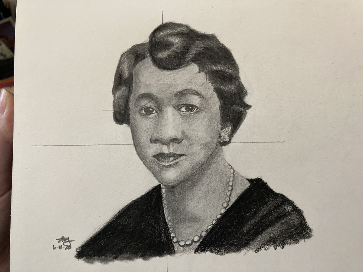 Zophael Ray Switched Up My Regular Drawing Practice For Civil Rights Activists Today Is Dorothy Height An Activist For Black Women Who Was The President Of The National Council For
