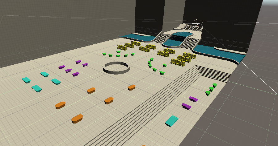 HookersGame's tweet photo. Casino floor greyboxing coming along nicely!

#GameDev #IndieDev #SexGames #PixelArt #AdultGame #Casino #MadeWithUnity #LevelDesign https://t.co/Bqh73VqEZ9